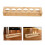 3Pcs Wooden Display Rack Light Brown Bar Cups Organizer 11