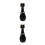 2Pcs Black Ceramic Dog Urn Box - Moisture Proof Pet Ashes Container 5