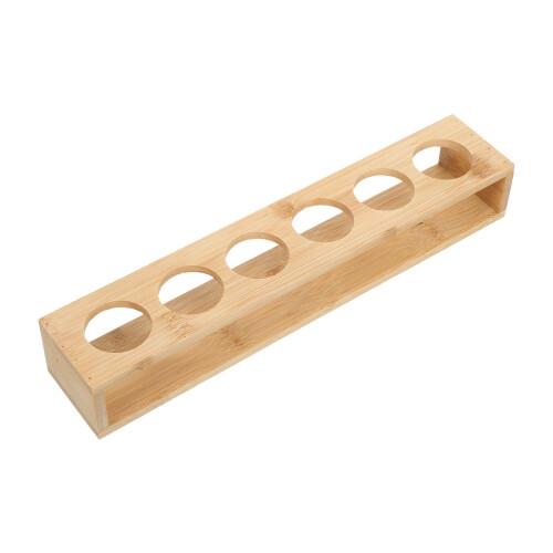 3Pcs Wooden Display Rack Light Brown Bar Cups Organizer 2