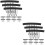 100Pcs Hair Net Fixing Clips Black Adjustable Lightweight Wig Combs 6