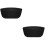 2Pcs PU Bathtub Pillows Black Headrest for Relaxing Home Spa Use 8