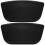 2Pcs PU Bathtub Pillows Black Headrest for Relaxing Home Spa Use 7