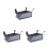 3Pcs Blue Stroller Under Seat Basket Waterproof Oxford Organizer 4
