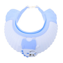 Blue Baby Shower Cap for Hair Washing Soft Plastic Infant Bath Hat