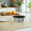2Pcs Non-Stick Golden Rice Cooker Inner Pots with Scale Design 6