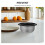 2Pcs Non-Stick Golden Rice Cooker Inner Pots with Scale Design 8