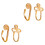 4St Gouden Neusversiering U- Slak Piercing Sieraden 3