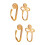 4St Gouden Neusversiering U- Slak Piercing Sieraden 7