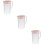 3Pièces Rose Pour Boissons Fraîches À 10