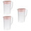 3Pièces Rose Pour Boissons Fraîches À 8