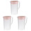 3Pièces Rose Pour Boissons Fraîches À 3