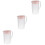 3Pièces Rose Pour Boissons Fraîches À 6