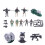 3Sets Assorted Color Lifelike Plastic Soldier Models Educational Toys 11