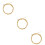 3Sets Brass Bass Strings Replacement for Acoustic Bass 10
