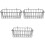 3Pcs Convenient Black Iron Suspended Bunny Feeder Racks for Pets 5