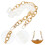3Pcs White Stylish Bag Shoulder Chain Durable DIY Purse Strap 10