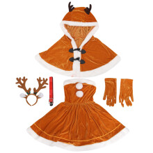 2Ensembles Costume Elk Polyester Pour FĂŞte Cosplay