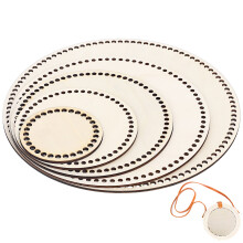 10Pièces Fond Rond Bois Pour Sac Crochet Matériel DIY Couleur Bois
