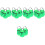 15Pièces Seaux Plastique Vert Halloween 6