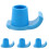 4Pcs Walker Feet Glides Blue Nonstick Pa+tpr Walker Accessories 1
