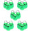 15Pièces Seaux Plastique Vert Halloween 10
