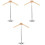3Pièces Râtelier Vêtement Beige Bois Support T-Shirt Pulls 5