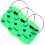 15Pièces Seaux Plastique Vert Halloween 3