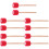10Pcs Chic Red Percussion Drumsticks Safe Gentle Drum Accessories 6