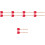 10Pcs Chic Red Percussion Drumsticks Safe Gentle Drum Accessories 4