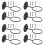 8Ensembles Support Mural Baseball Golf Noir Polyvalent 7