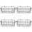 4Pièces Support Noir Pour , Accessoire Cage Durable 7