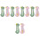 10Pcs Infant Foot Gauge Measuring Tool Smooth Operation Assorted Color 6