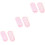 3Pièces Spa Gel Rose Hydratation Intense Pieds 5