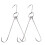 4Pcs Stainless Steel Meat Hooks Shaped Hooks Silver Rustproof 1