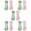 10Pcs Infant Foot Gauge Measuring Tool Smooth Operation Assorted Color 9