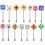 56Pcs Vivid Assorted Mini Traffic Indicator Models for Photo Props 1