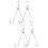 4Pcs Stainless Steel Meat Hooks Shaped Hooks Silver Rustproof 7