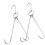 4Pcs Stainless Steel Meat Hooks Shaped Hooks Silver Rustproof 8