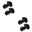 4Pcs Brass Flow Control Valve Black Shut-Off for Shower Head Sprayer 6