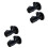 4Pcs Brass Flow Control Valve Black Shut-Off for Shower Head Sprayer 3