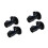 4Pcs Brass Flow Control Valve Black Shut-Off for Shower Head Sprayer 4