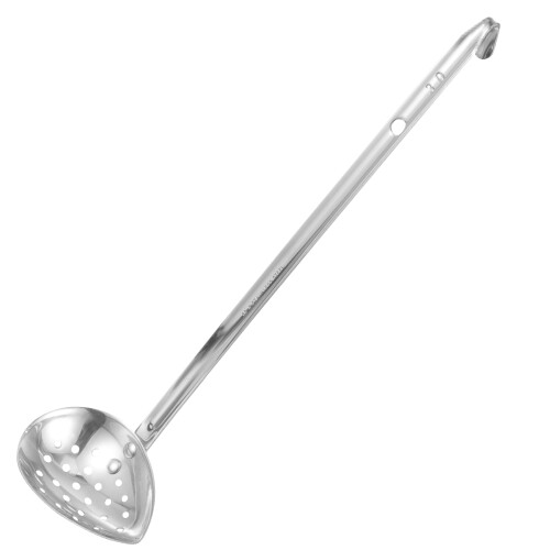 5Pcs Stainless Steel Skimmer Spoon Silver Multi-Function Kitchen Scoop