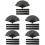 20Pièces Éventails Bambou Noir Décoration Élégante 6