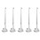5Pcs Stainless Steel Skimmer Spoon Silver Multi-Function Kitchen Scoop 11