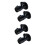 4Pcs Brass Flow Control Valve Black Shut-Off for Shower Head Sprayer 5