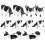 20Pcs Mini Black Cow Models for Educational Play and Home Decor 11