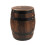2Pcs Rustic Wine Barrel Stools Light Brown Outdoor Balcony Side Tables 1
