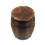 2Pcs Rustic Wine Barrel Stools Light Brown Outdoor Balcony Side Tables 2