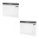 2Pcs Portable White Paper Monthly Schedule Pad Undated Simple Planner 6