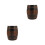 2Pcs Rustic Wine Barrel Stools Light Brown Outdoor Balcony Side Tables 8